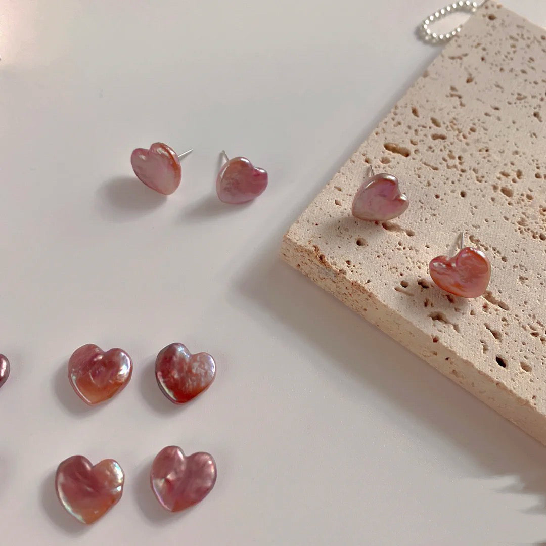 【 Romantic Love】 ( heart shape pearl | 4-6 pcs / 1 clam)