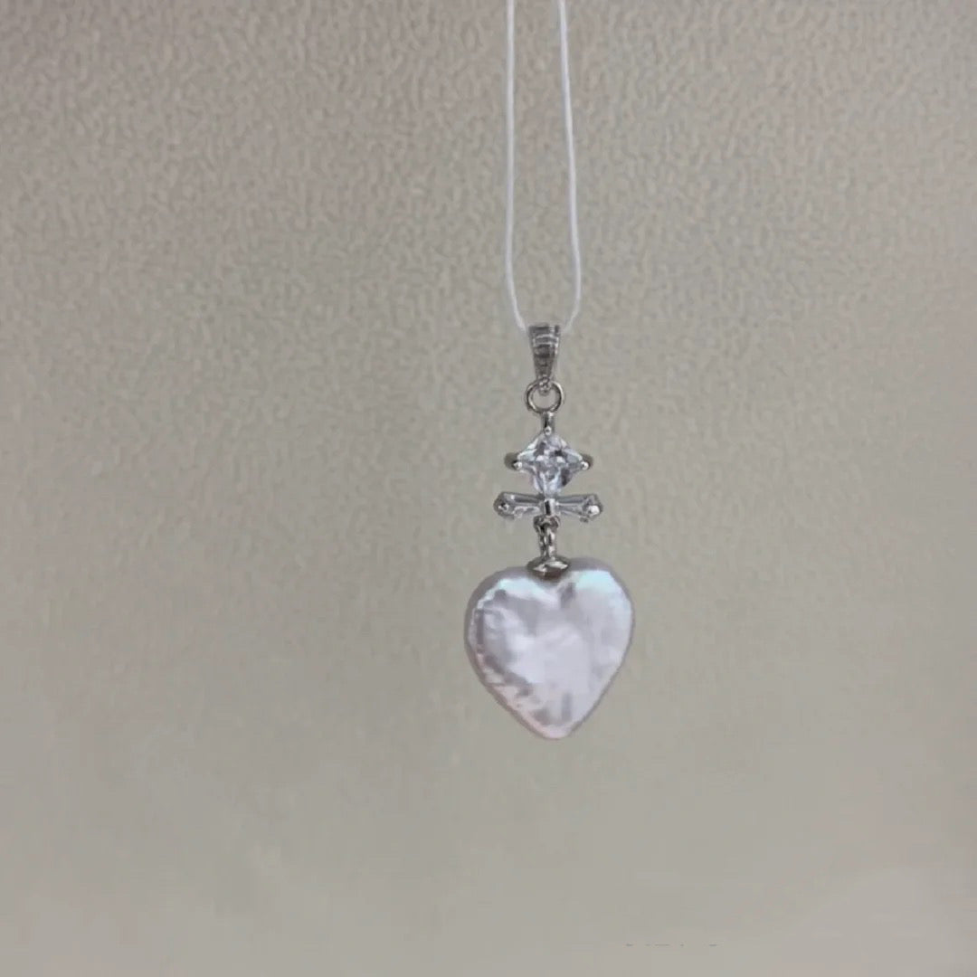 【 Romantic Love】 ( heart shape pearl | 4-6 pcs / 1 clam)